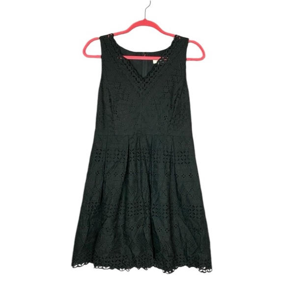 LOFT Dresses & Skirts - NWT Black Loft Dress Eyelets Mini Size 6